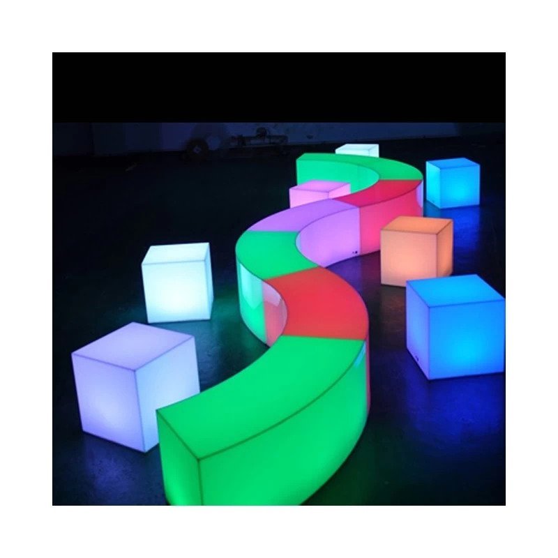 Sofa LED modulara, iluminata RGB,